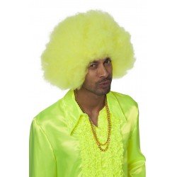 Perruque super afro jaune