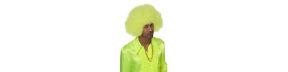 Perruque super afro jaune