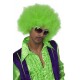 Perruque super afro vert