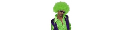 Perruque super afro vert