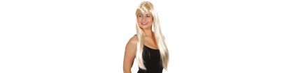 Perruque mi longue blonde