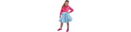 Robe a pois enfant bleu