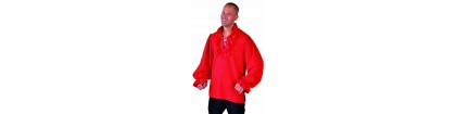 chemise de pirate rouge