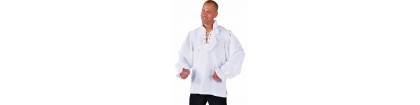 chemise de pirate blanche