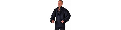 chemise de pirate noir