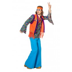 Hippie homme orange