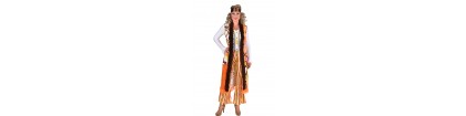 Hippie femme long manteau