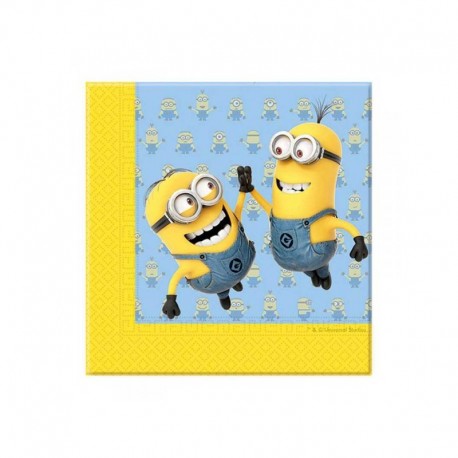 Serviettes minions par 20