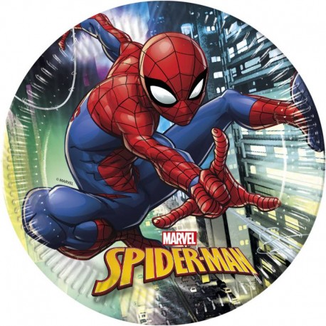 assiettes spiderman