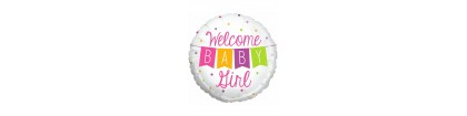 Ballon welcome baby girl