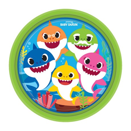 Assiettes baby shark par 8