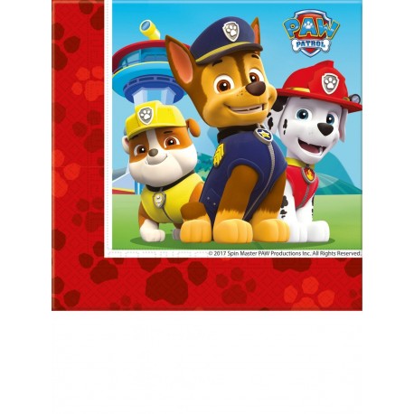 Serviettes paw patrolpar 20 pcs 