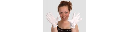 Gants blancs ordinaire avec pression