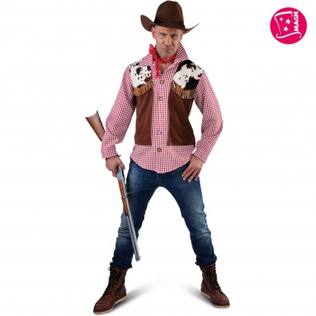 Gilet cow-boy homme