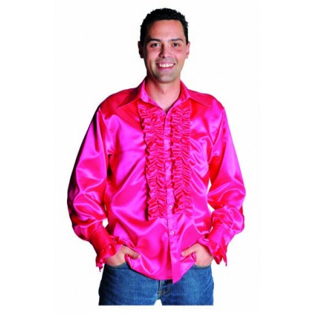 Chemise disco fuschia