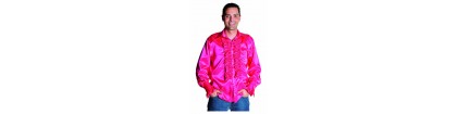 Chemise disco fuschia