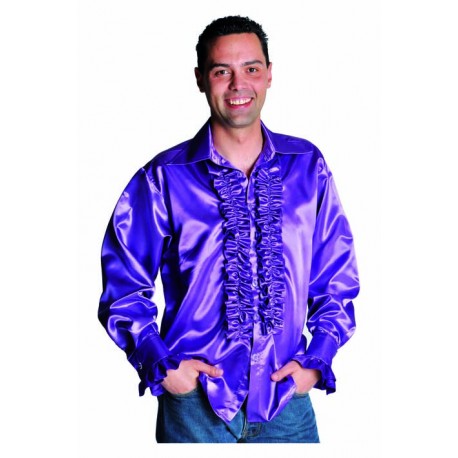 Chemise disco mauve