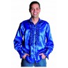 Chemise disco bleu
