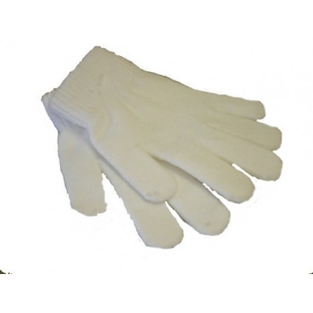 Gants blanc en laine