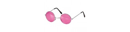 Lunette hippie rose