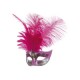 Loup venitien fuschia