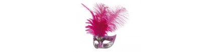 Loup venitien fuschia