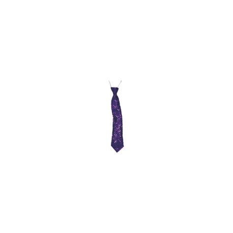 Cravate pailletée bleu