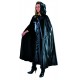 Cape satin luxe noir