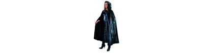 Cape satin luxe noir