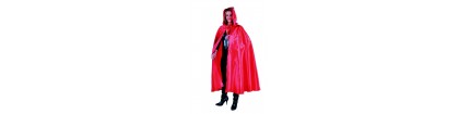 Cape satin luxe rouge