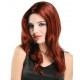 Perruque rousse lisse