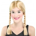 Perruque 2 tresses blondes