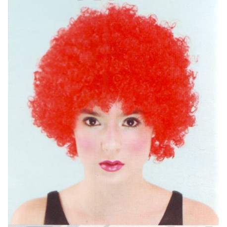 Perruque de clown rouge