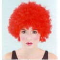 Perruque de clown rouge